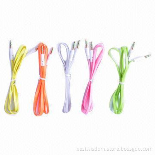 Hot Selling 3.5mm Stereo Audio Cables, Various Colors are Available, OEM Orders Welcomed
